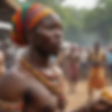 Colorful Traditional Festival Celebration in Ghana