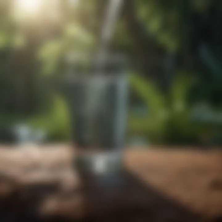 Comparison of filtered and unfiltered water