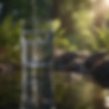 A collection of materials used for water purification