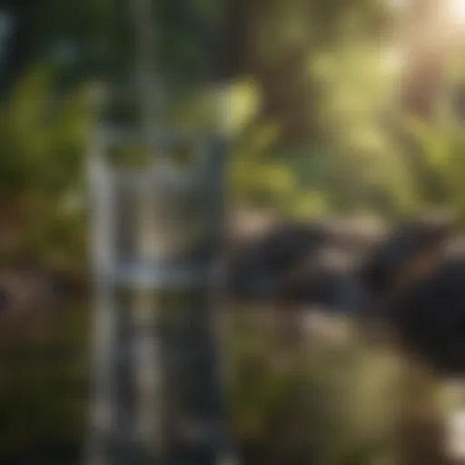 A collection of materials used for water purification