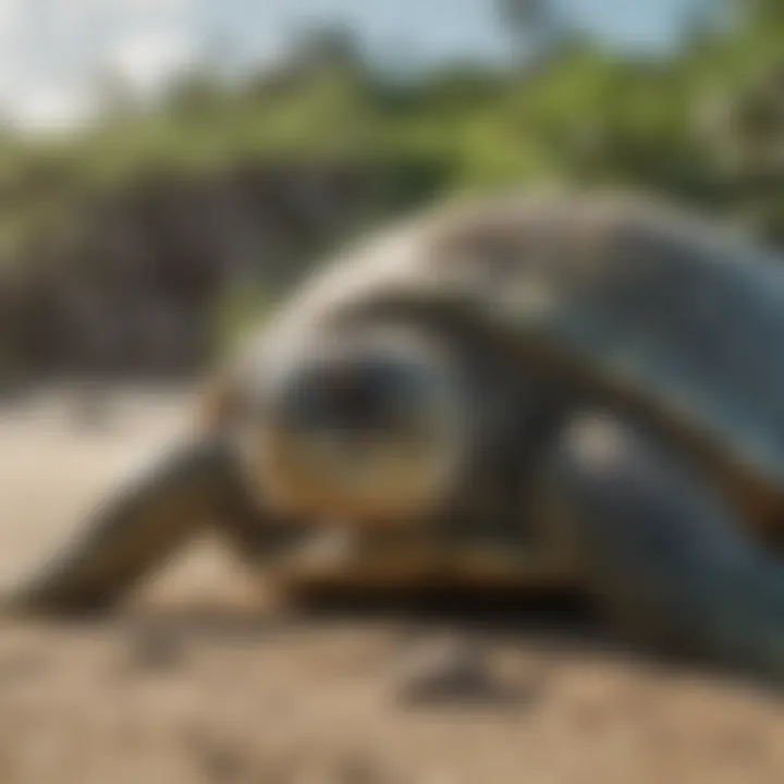 Costa Rican Green Sea Turtle Nesting