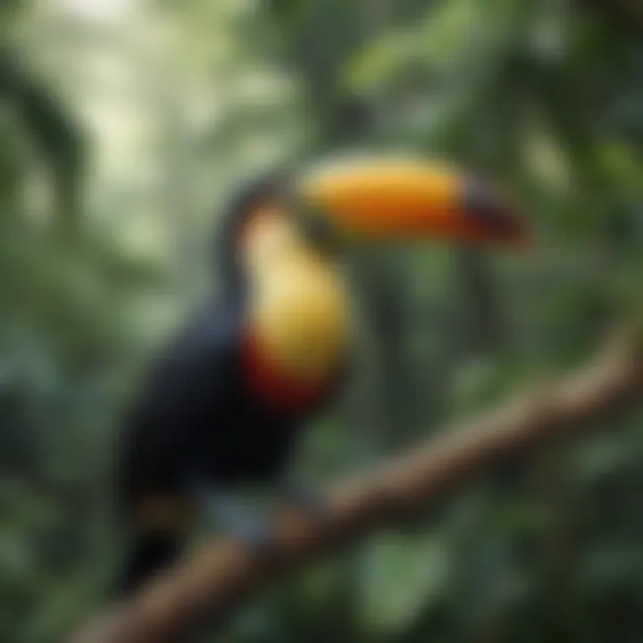 Whimsical Toucan Telling Tropical Tales