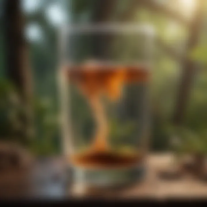 Layers of a homemade water filter