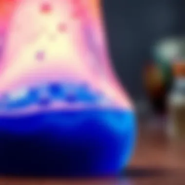 Fizzing Reaction Close-up of a fizzing reaction in a homemade lava lamp