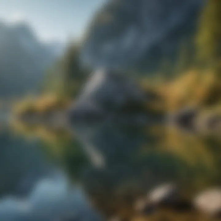Crystal Clear Lake Reflecting Swiss Beauty