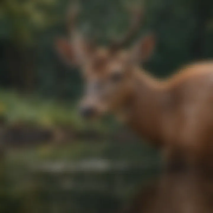 Graceful Deer Reflecting Gentleness and Sensitivity