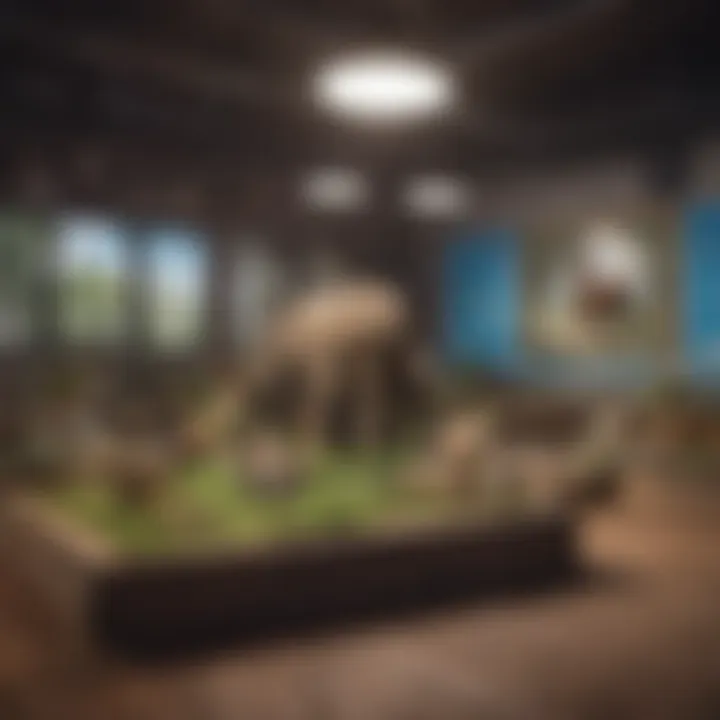 Interactive classroom setup with zoo-themed materials
