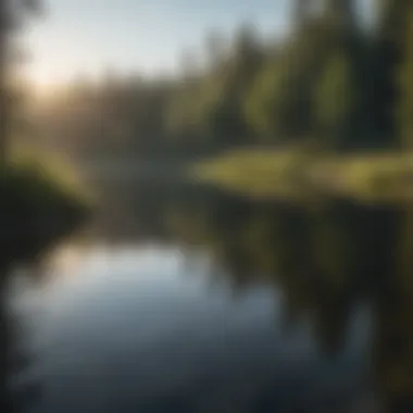 A serene lake reflecting Minnesota's natural beauty
