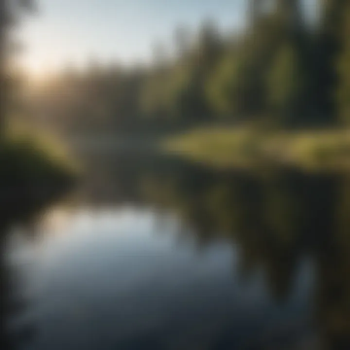A serene lake reflecting Minnesota's natural beauty