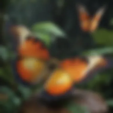 A colorful array of tropical butterflies showcasing species diversity