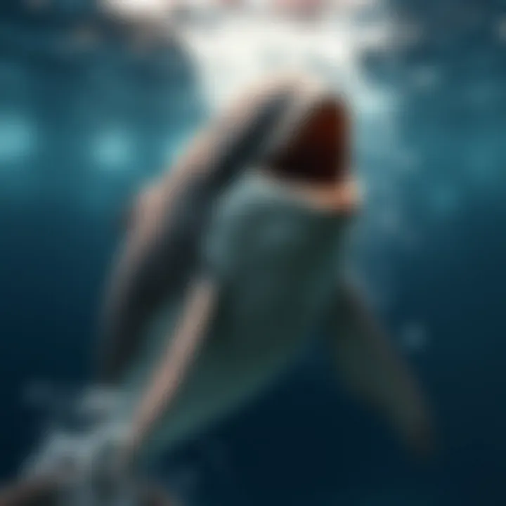 A playful dolphin showcasing joy and sociability