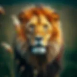 A majestic lion representing courage and leadership traits