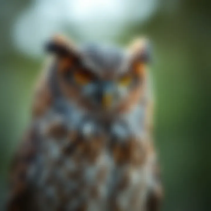 A wise owl symbolizing intelligence and introspection