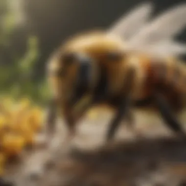 Exploring the Diversity of Bee Species Creative illustration showcasing diverse bee species
