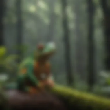 Diverse Flora and Fauna in Rainforest