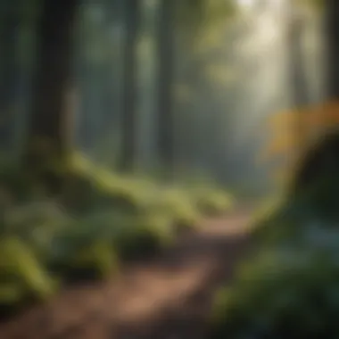 Diverse Flora in a Temperate Forest