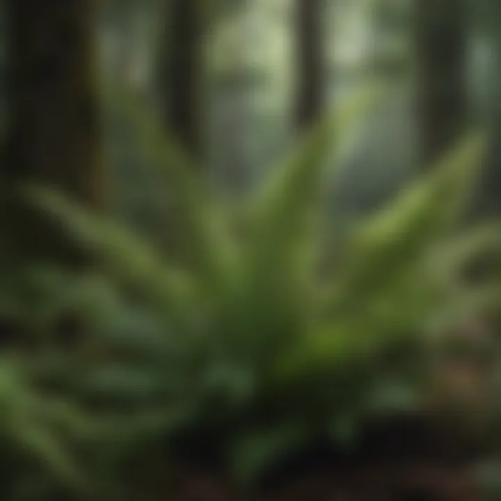 A variety of ferns showcasing their unique forms