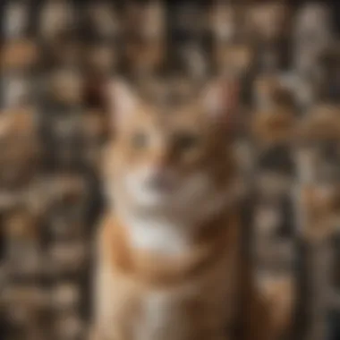 Diverse species of cats showcased in a harmonious collage