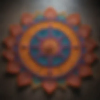 Intricate Rangoli Artistry Traditional Rangoli Design