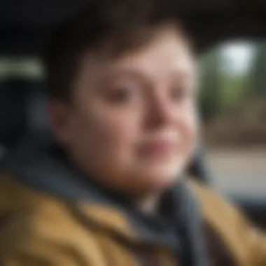 Emotional Challenges of Driving with Down Syndrome Illustration showcasing the emotional challenges faced by individuals with Down syndrome in driving