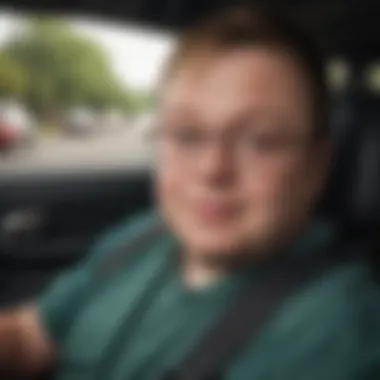 Societal Views on Down Syndrome and Driving Illustration presenting the societal perspectives on individuals with Down syndrome driving