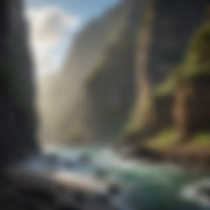Dramatic Cliffs of the Na Pali Coast in Hawaii