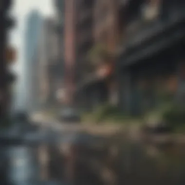 Eerie vision of a dystopian urban landscape