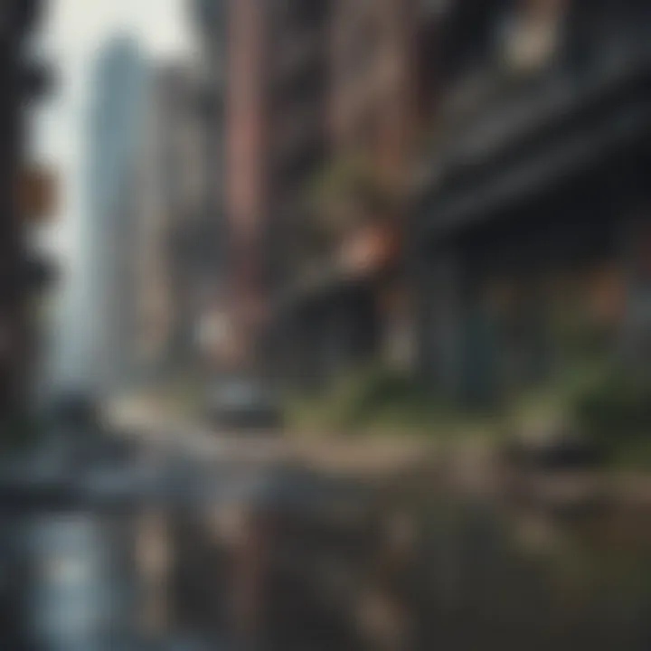 Eerie vision of a dystopian urban landscape