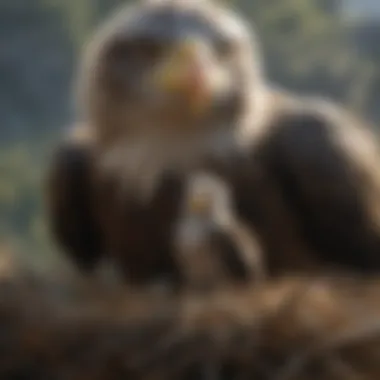 Eagle Nest with Juvenile Birds