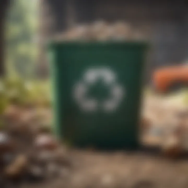 Illustration of recycling practices