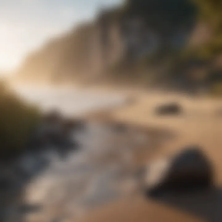 A vibrant coastline with clean beaches, illustrating the significance of conservation efforts.