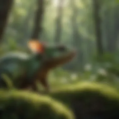 Biodiversity in Nature Lush green landscape showcasing biodiversity