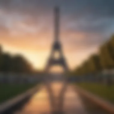 Eiffel Tower Panorama from Champ de Mars
