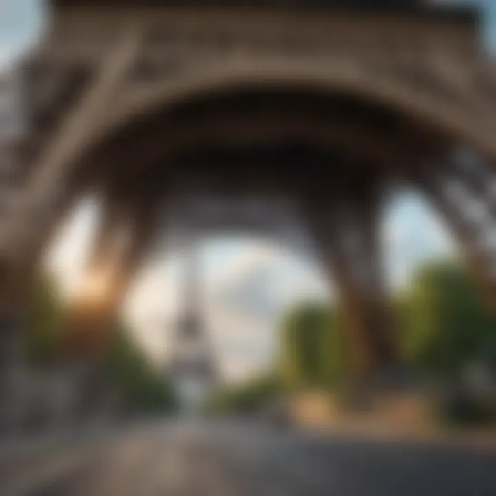 Artistic architectural details in the Eiffel Tower neighborhood