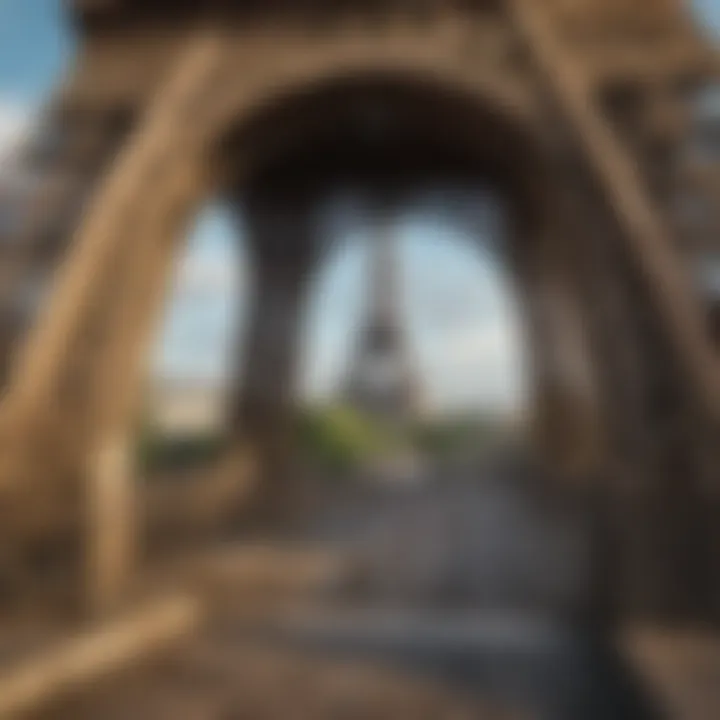 Eiffel Tower's Intricate Ironwork Detail