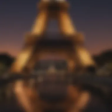Eiffel Tower Illuminated at Night