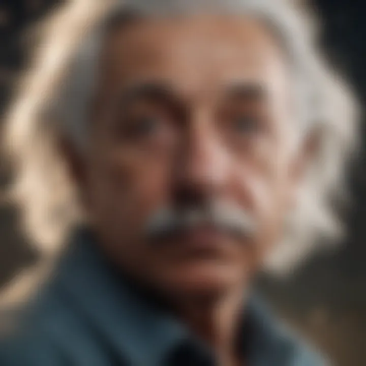 Einstein's Time Dilation Concept Illustration