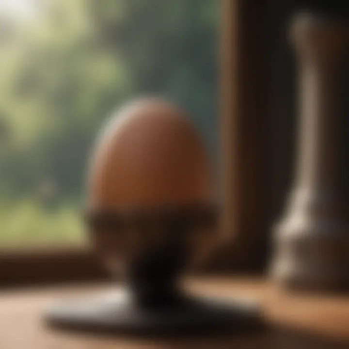 Elegant Egg Stand Displaying Artistry