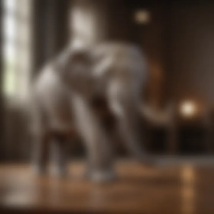 Elegant elephant plastic play animal