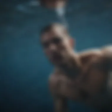 Elegant Swimmer in the Blue Abyss