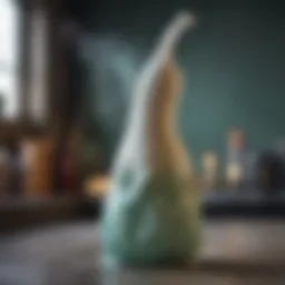 Vivid reaction of elephant toothpaste experiment