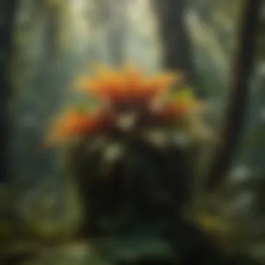 Enchanting Epiphyte Plants in Rainforest Canopy