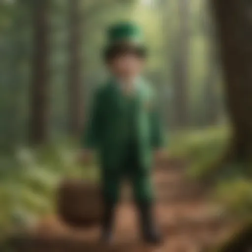 Enchanting Forest Setting for Youth Leprechaun Costume
