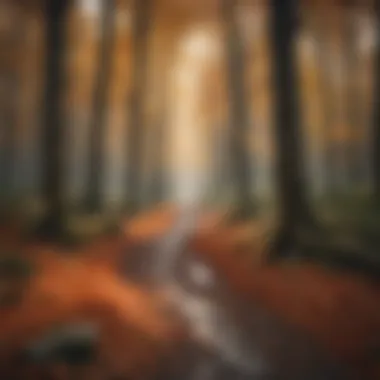 Enchanting Swiss Woodland in Autumn Hues
