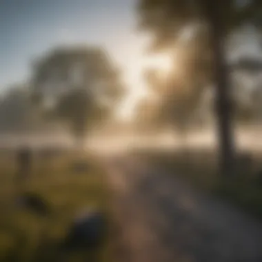 Mystical Atmosphere of Gettysburg Ethereal Fog Blanketing Gettysburg Landscape