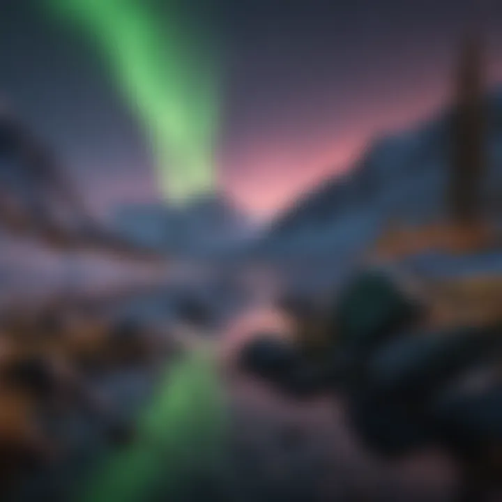 Ethereal Glow of the Aurora Borealis on Alien Worlds