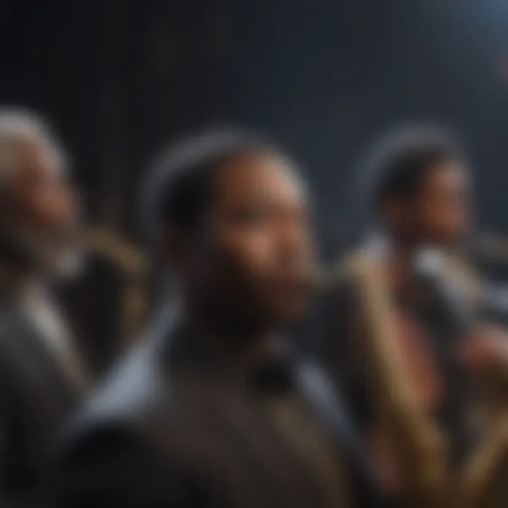 Illustration of a vibrant jazz performance