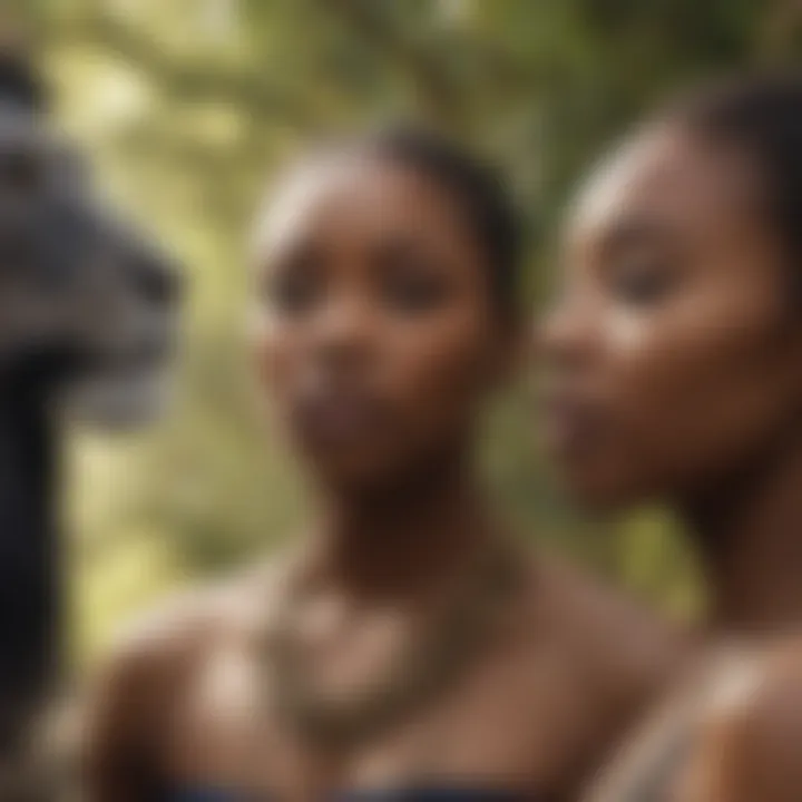 Symbolic representation of unity and solidarity in the African American community