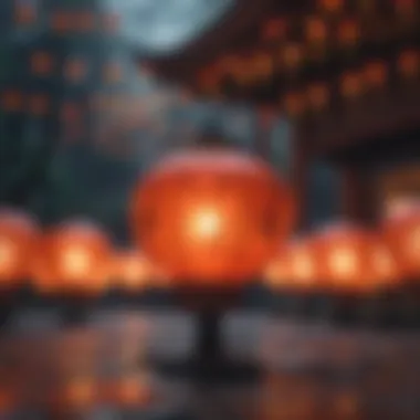 Exquisite Chinese Lanterns Illuminating the Night