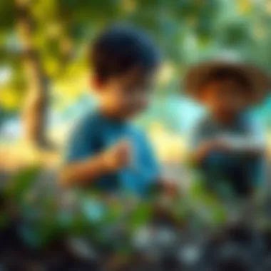 Eco-Friendly Actions for Kids Children engaging in eco-friendly activities